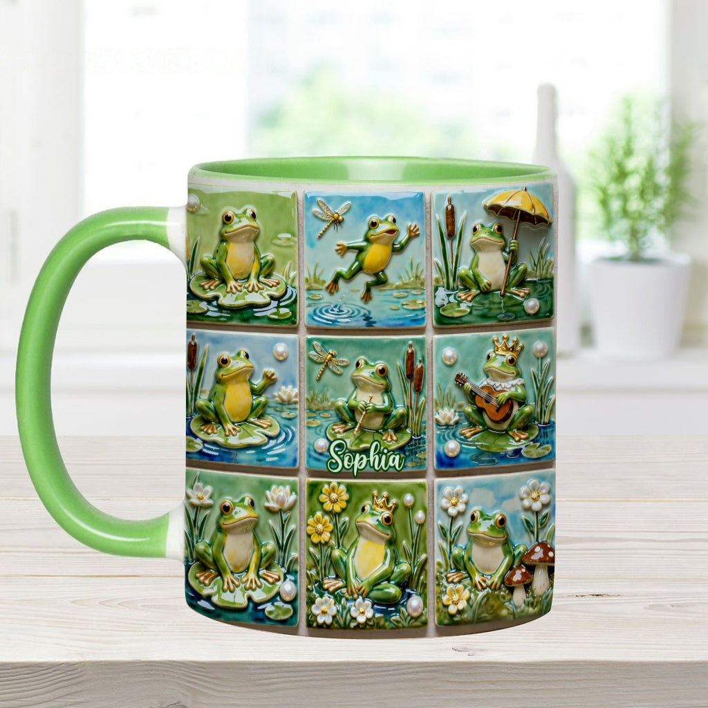 Liebesfrosch – Personalisierte Tasse mit Froschmotiv