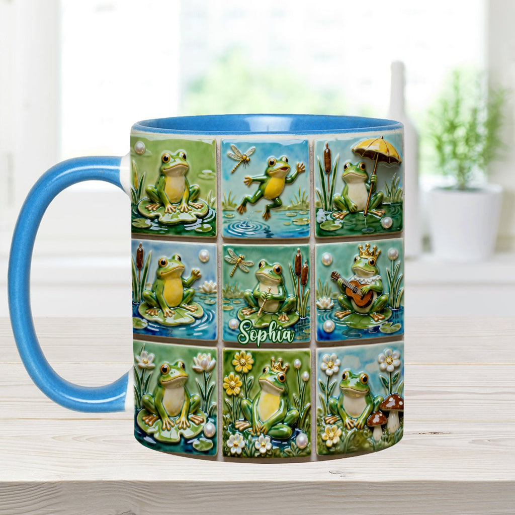 Liebesfrosch – Personalisierte Tasse mit Froschmotiv