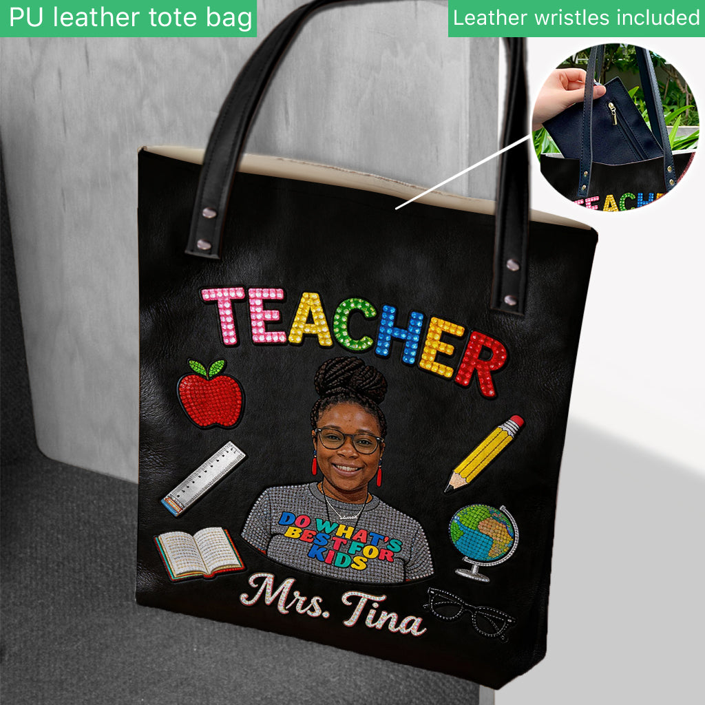 Personalisierte Lehrer Tragetasche - Foto Liebe Mein Job