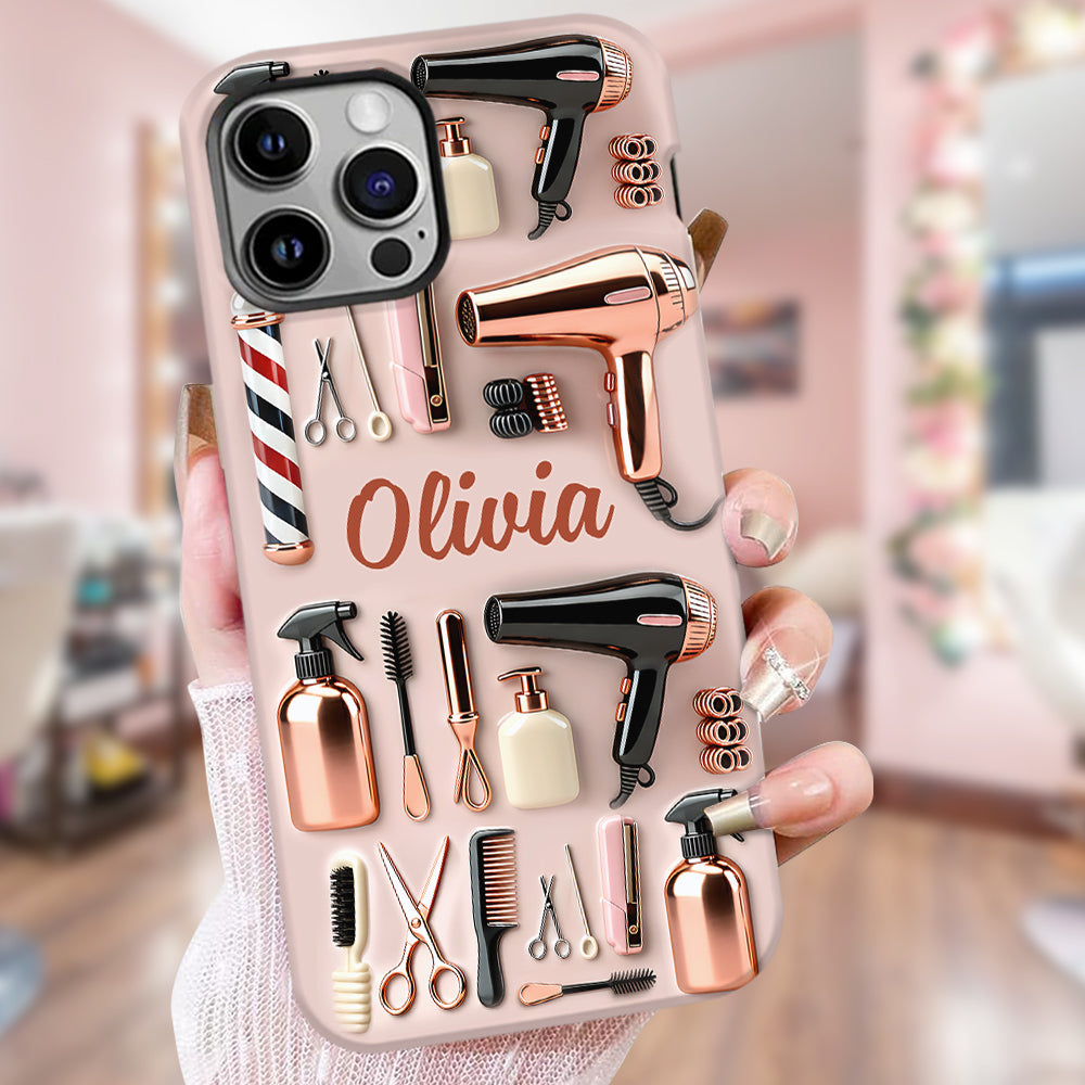 Perfekter Friseur – Personalisierte Handyhülle mit Friseurmotiv und Vollbild