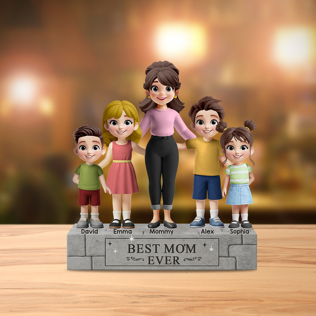 Bester Papa aller Zeiten – Personalisierte Acrylplakette in individueller Form für Väter