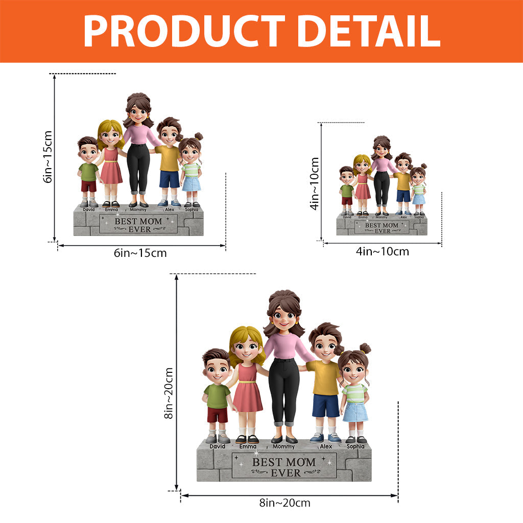 Bester Papa aller Zeiten – Personalisierte Acrylplakette in individueller Form für Väter