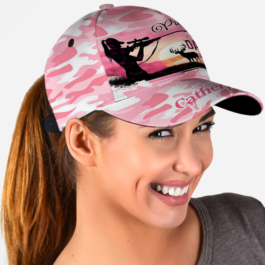 Pink Camo - Personalized Hunting Classic Cap