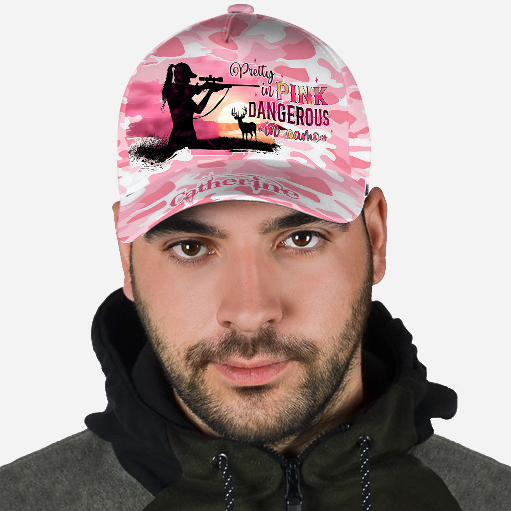 Pink Camo - Personalized Hunting Classic Cap