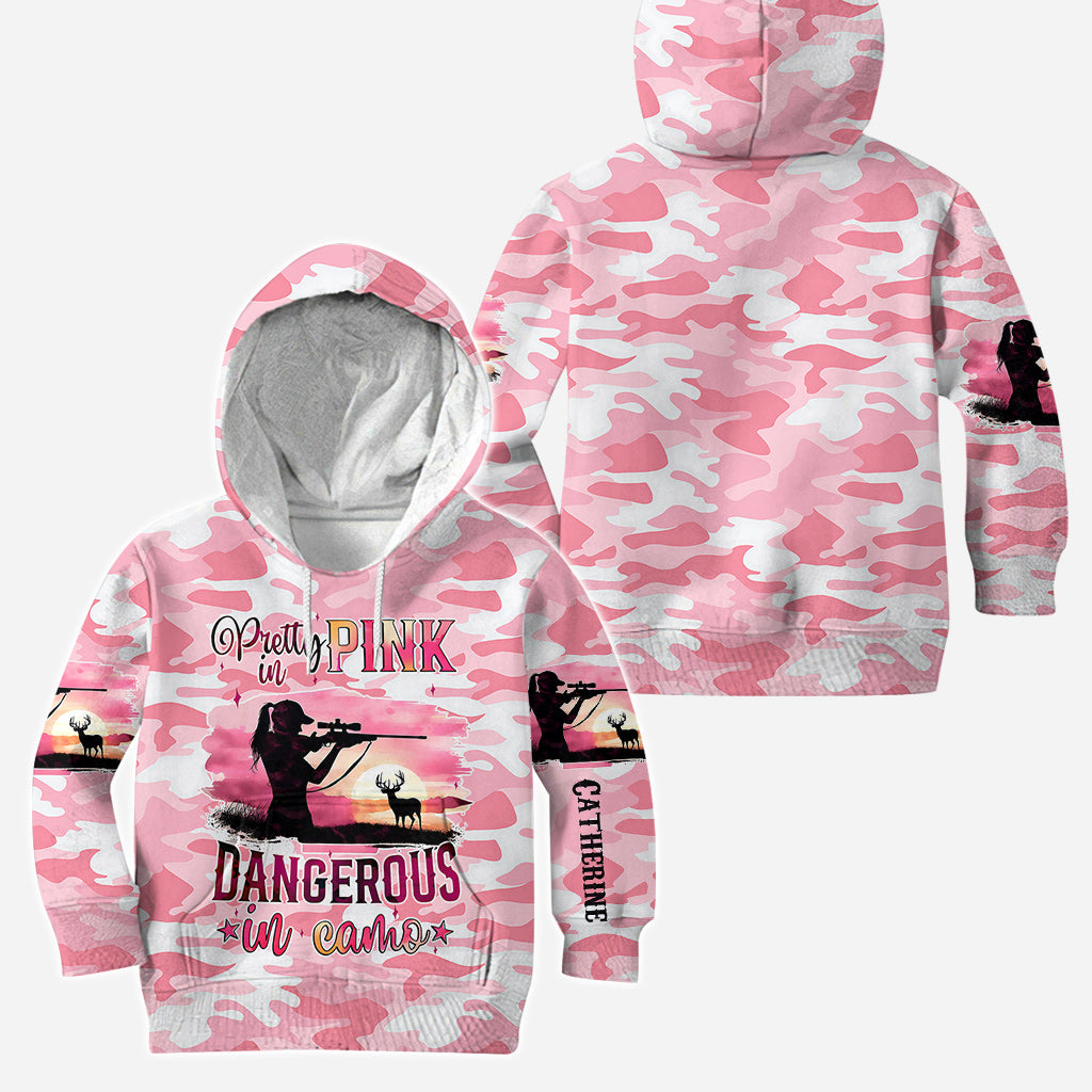Pink Camo - Personalized Hunting Hoodie and Leggings