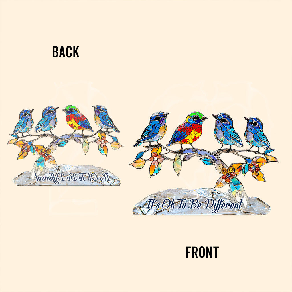 Es ist okay, anders zu sein – Personalisierte Acrylplakette zur Sensibilisierung für Autismus in individueller Form