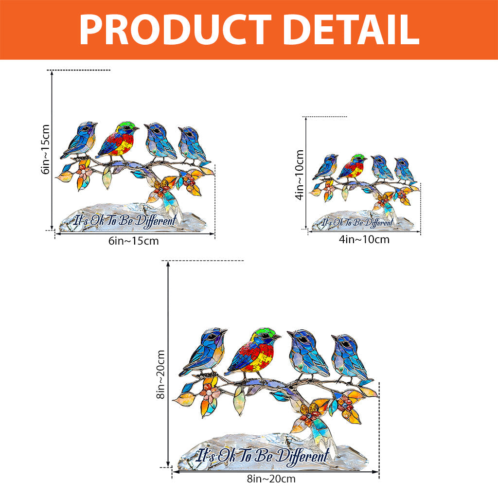 Es ist okay, anders zu sein – Personalisierte Acrylplakette zur Sensibilisierung für Autismus in individueller Form