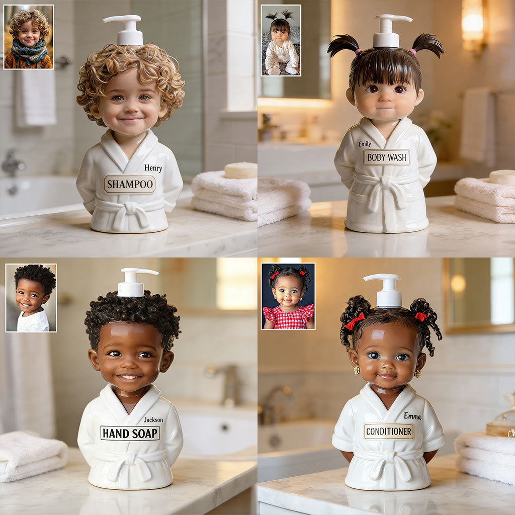 Bubble Bath Buddy - Personalisierter Pumpenspender für Kinder