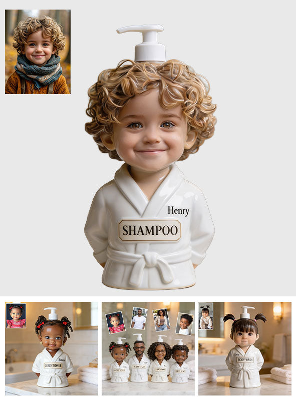 Bubble Bath Buddy - Personalisierter Pumpenspender für Kinder