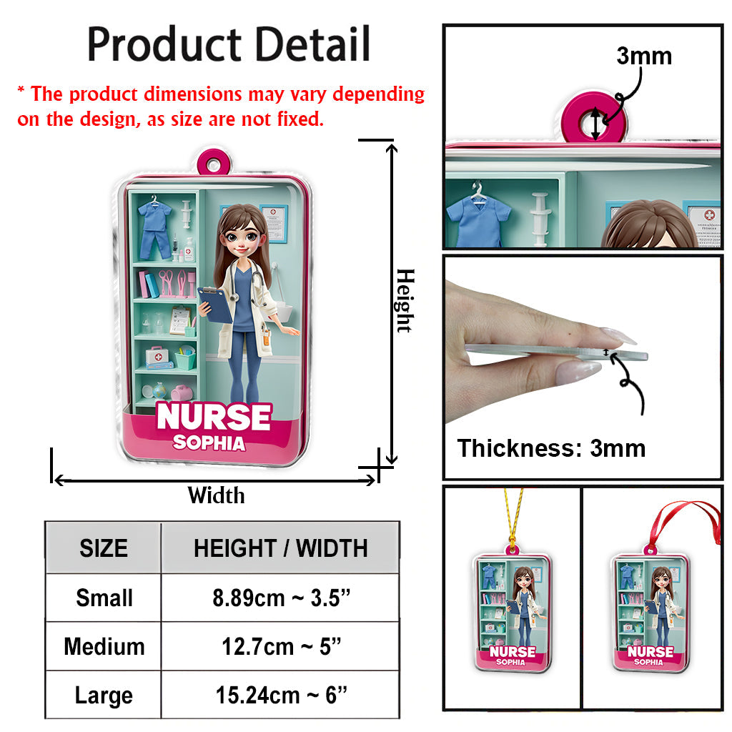 Liebe zum Krankenschwesterleben – Personalisierter Krankenschwester-Anhänger