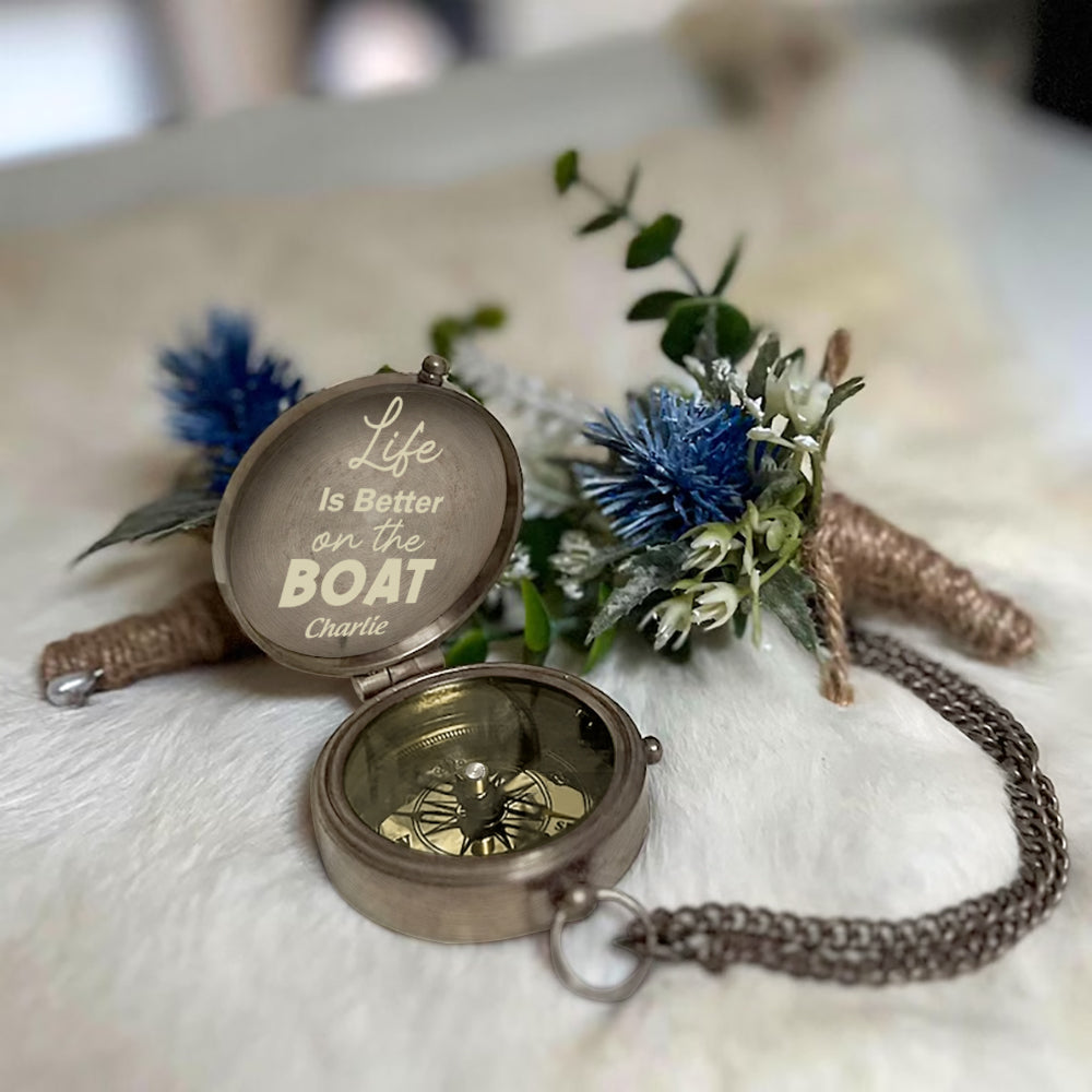 Nautical Marine Life - Personalized Boating Compass