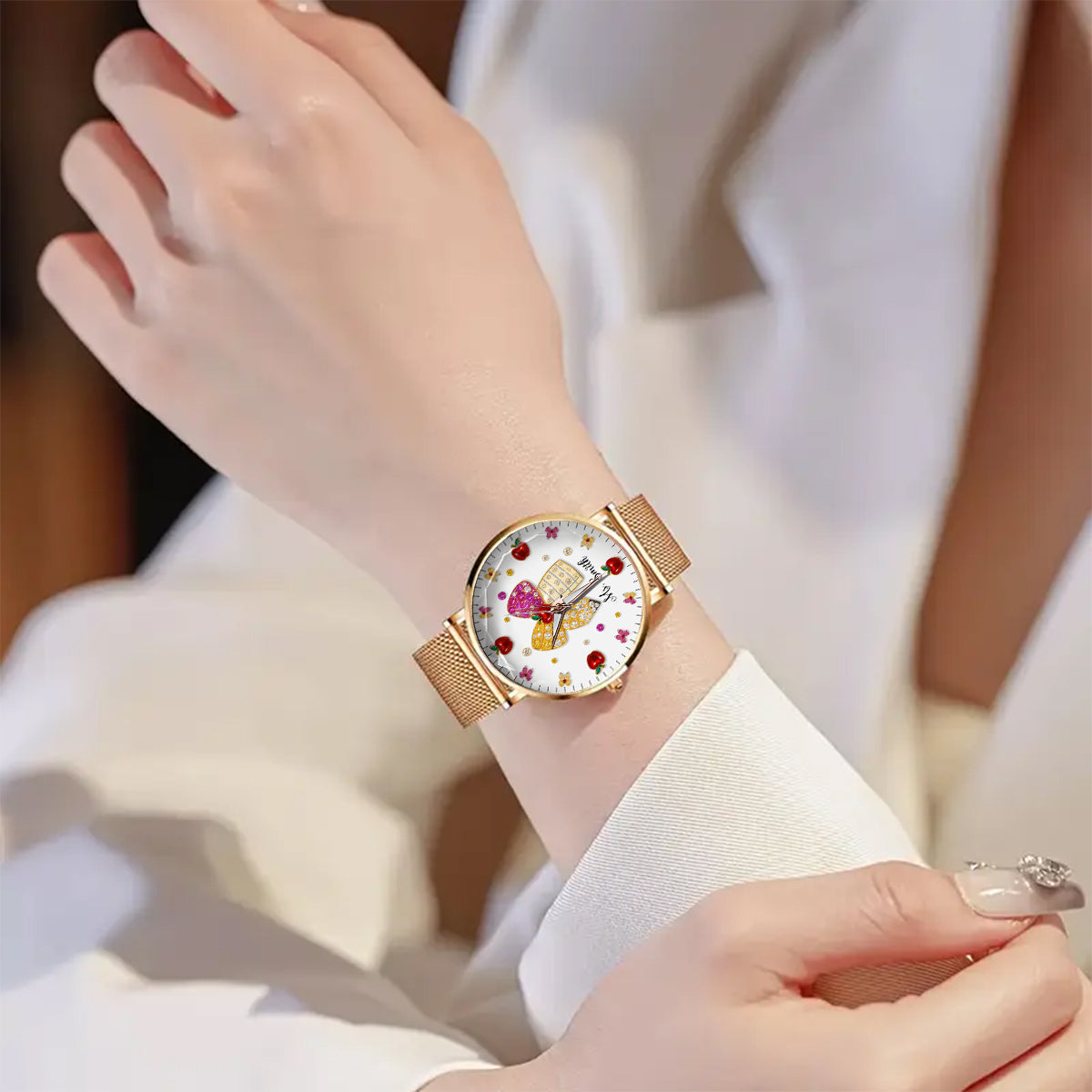Liebe zum Lehrerberuf – Personalisierte Armbanduhr für Lehrerinnen