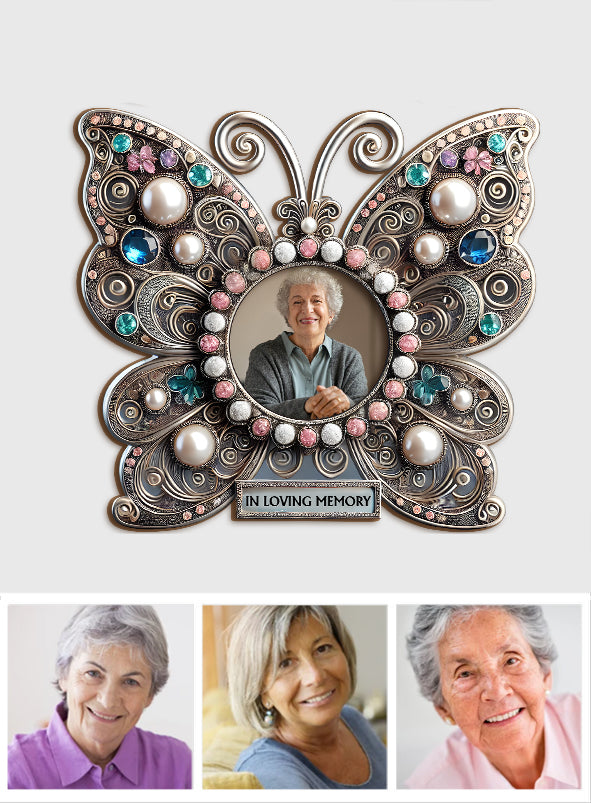 In Loving Memory - Personalized Memorial Cut Shape Photo Frame