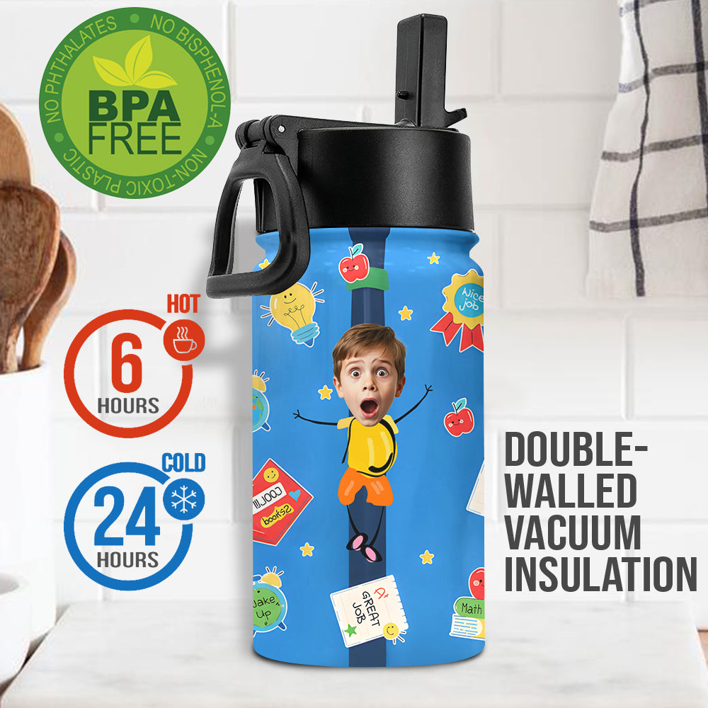 Back To School - Personalized Teacher Kids Water Bottle