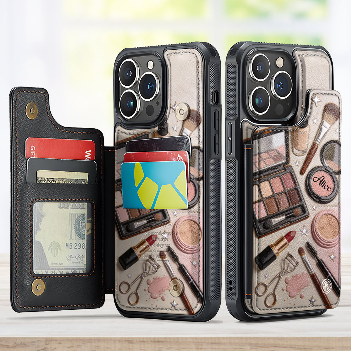 Makeup Artist - Personalized Makeup Fully Printed Wallet Phone Case