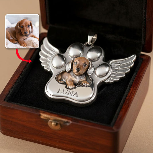 In liebevoller Erinnerung – Personalisierte Gedenk-Halskette mit Anhänger aus Acryl