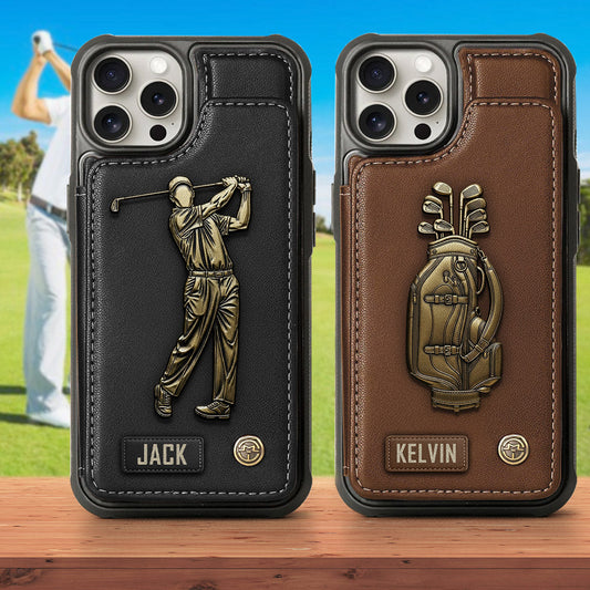 Love Golf - Personalized Golf Wallet Phone Case