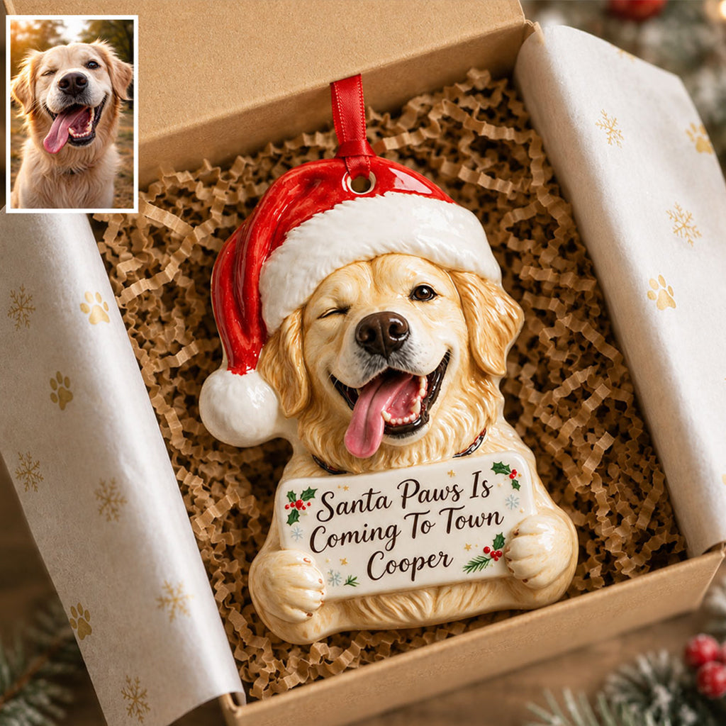 Kleines Weihnachten - Personalisierte Premium 3D Hundedekoration
