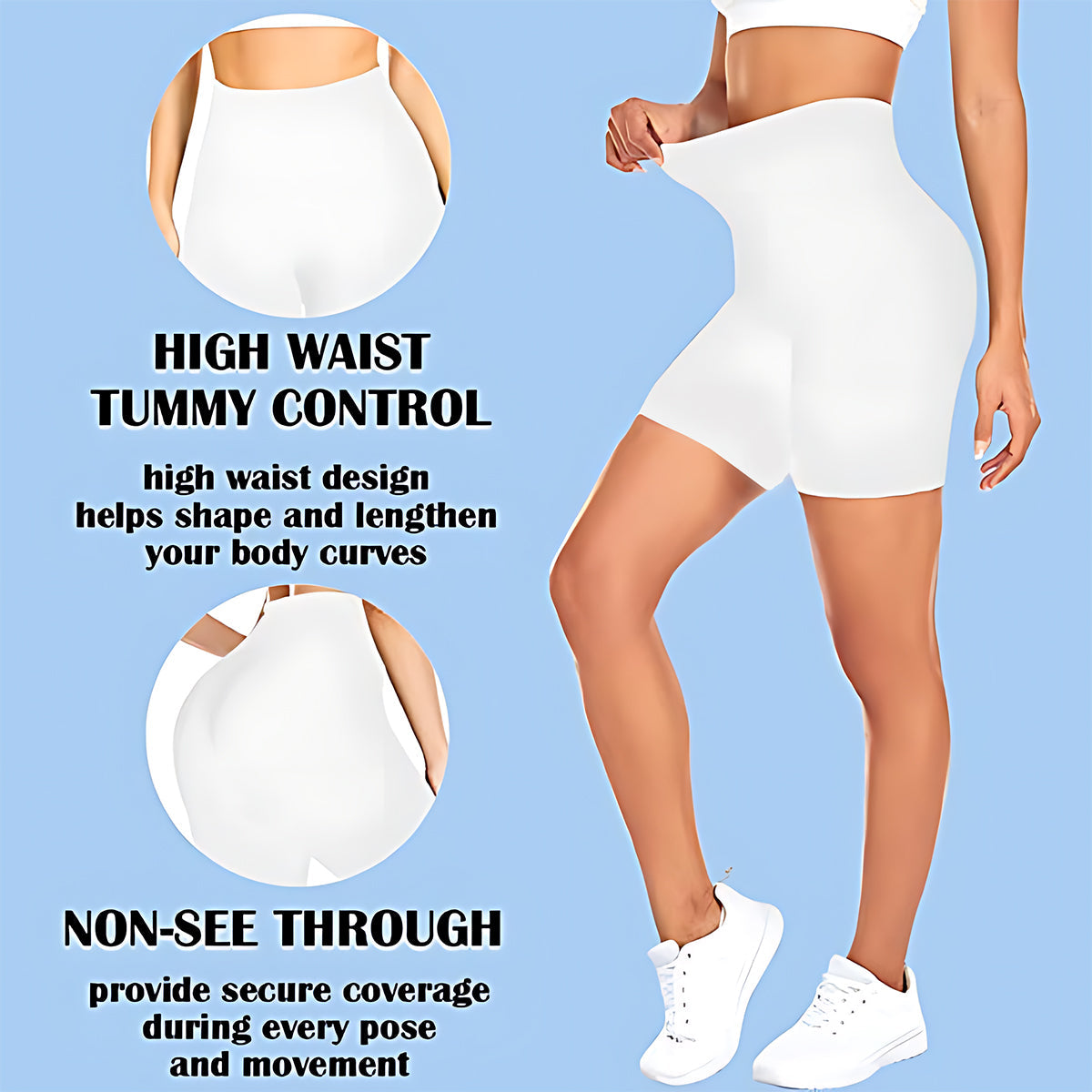 Colorful Art - Personalized Cartoon Lover High-Waisted Biker Shorts