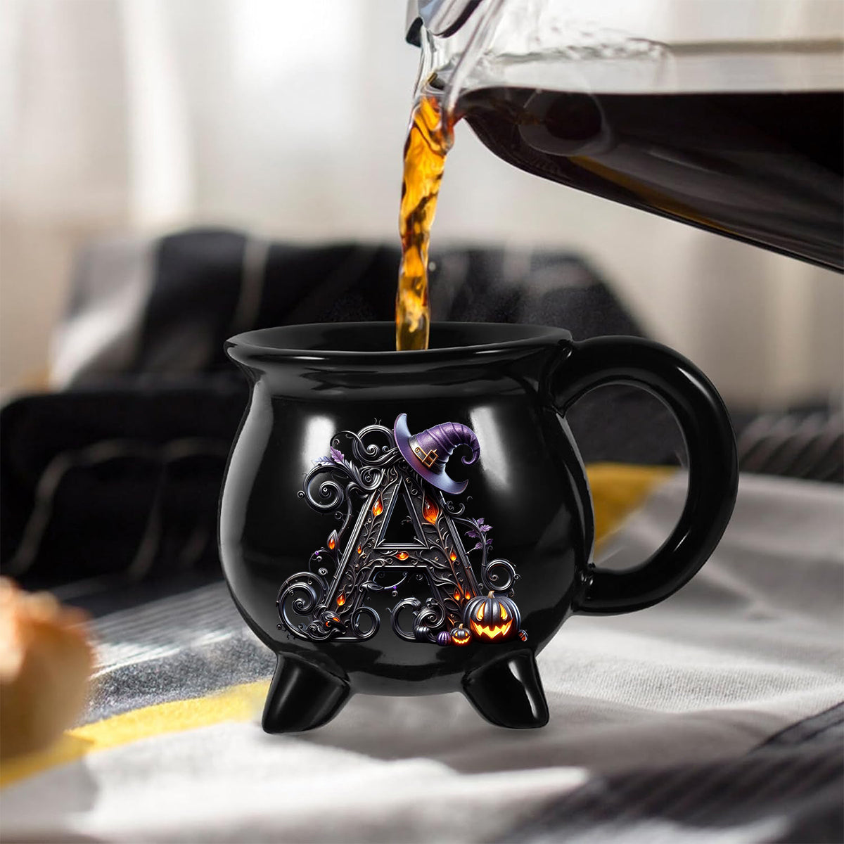 Hexennamen-Anfangsbuchstabe - Personalisierter Hexenkessel-Becher