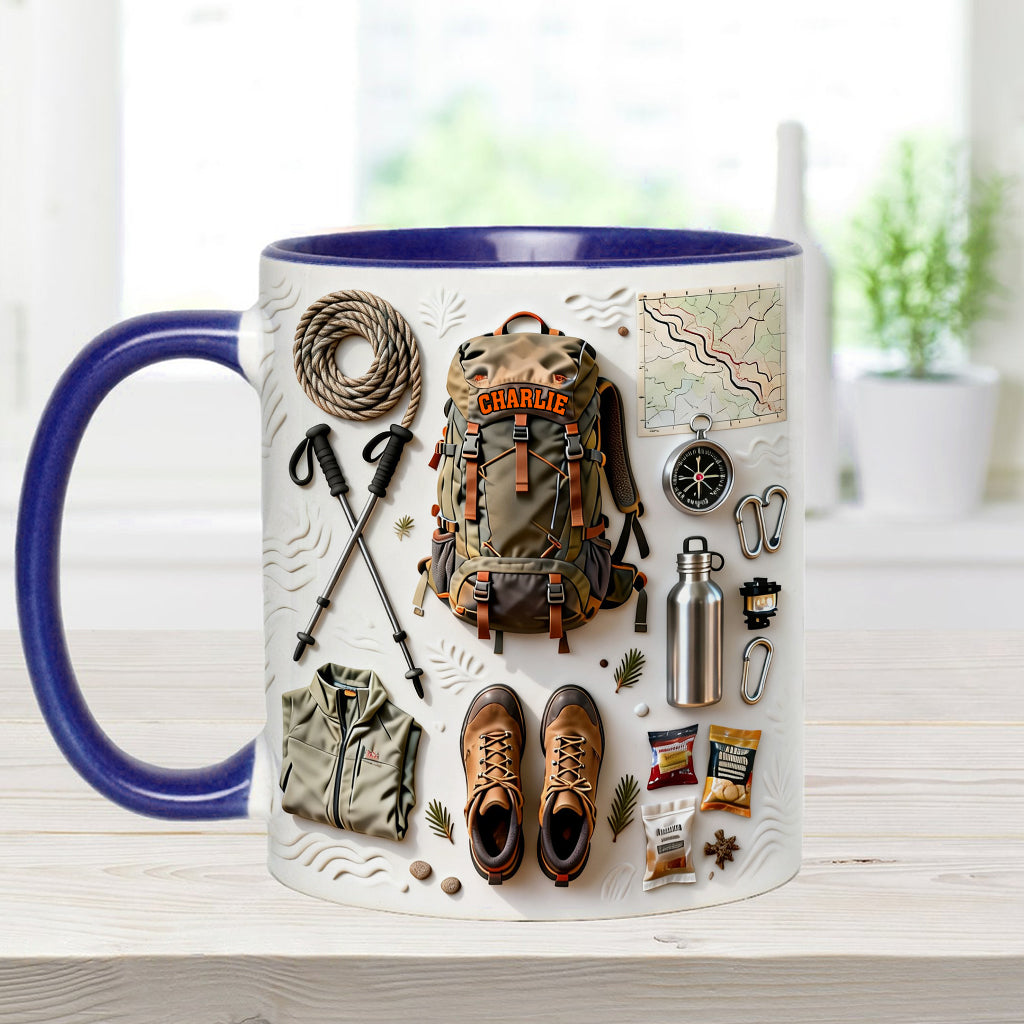 Wanderbegeisterte – Personalisierter Wanderbecher & Untersetzer