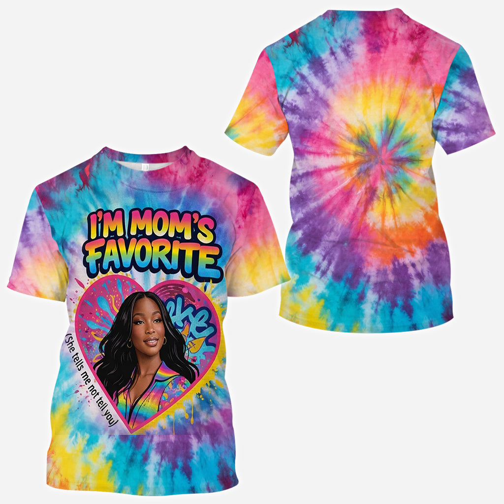 Lustiges Muttertagsgeschenk, Mamas Favorit - Personalisierte Mutter All Over Shirt