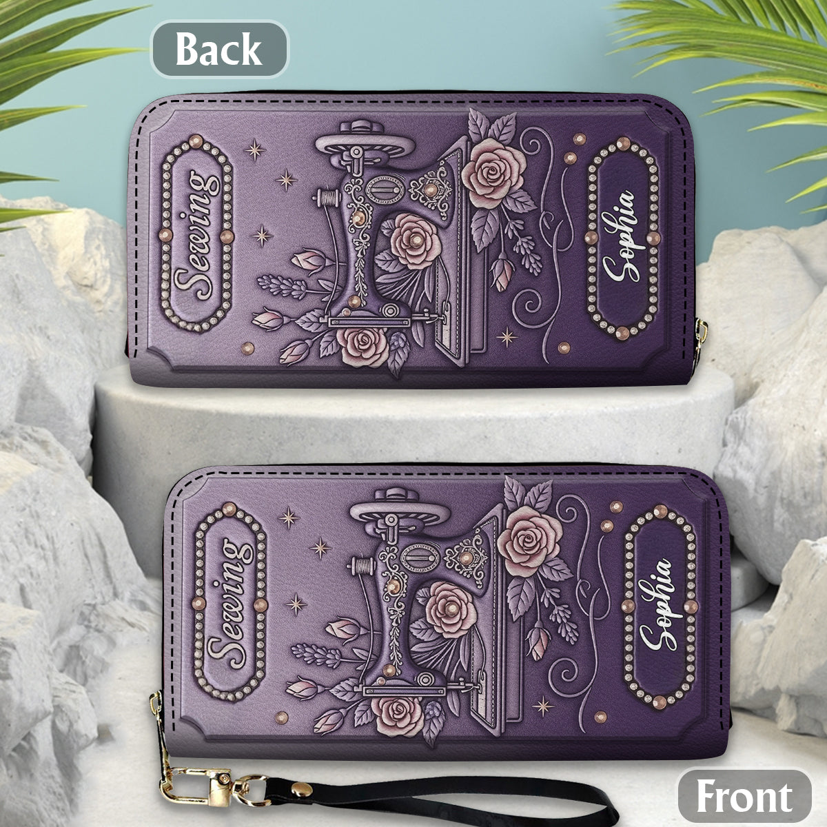 Nähbegeisterung – Personalisierte Ledergeldbörse