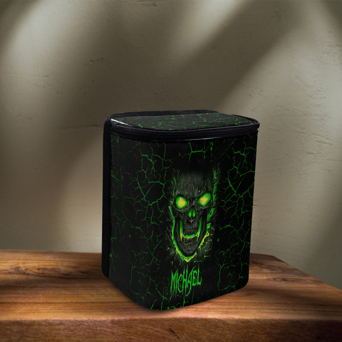 F Around And Find Out - Personalized Skull Portable Car Trash Can/ Organizer