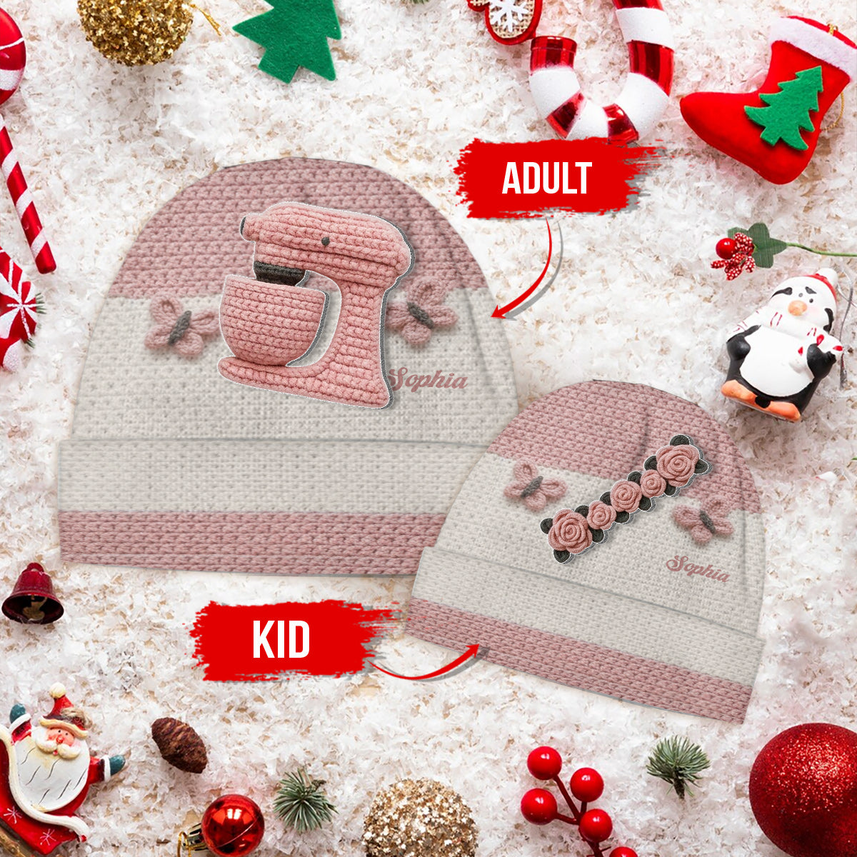 Backbegeisterte – Personalisierte Backmütze mit Aufnähern