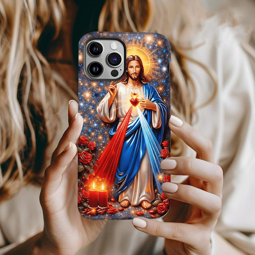 Sacred Heart of Jesus - Personalized Christian Full Print Phone Case