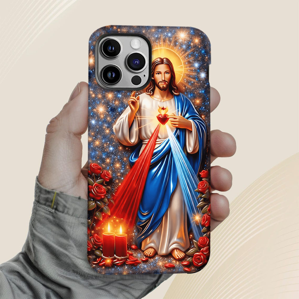 Sacred Heart of Jesus - Personalized Christian Full Print Phone Case