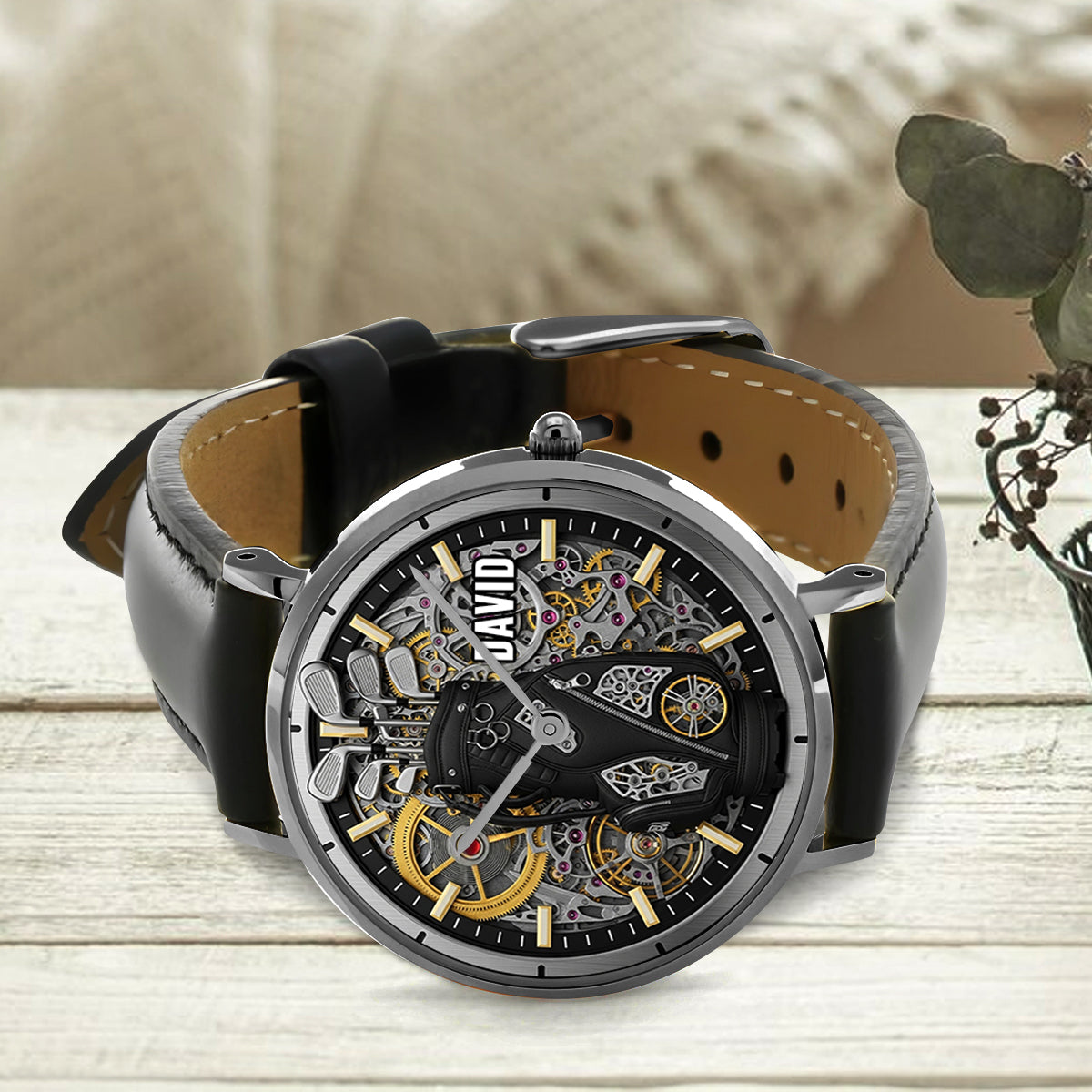 Golf ist mein Leben – personalisierte Golf-Handuhr