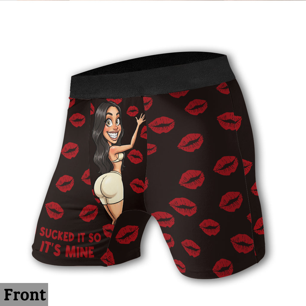 Lustige Karikatur, Valentinstagsgeschenk für Freund/Ehemann – personalisierte Boxershorts für Paare