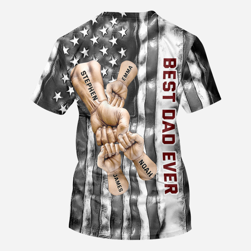 Bester Papa aller Zeiten - Personalisiertes Vater-Shirt