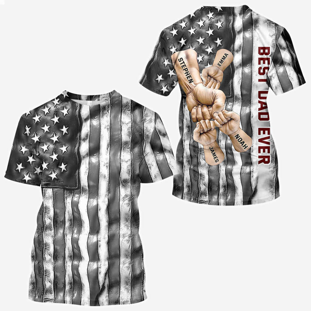 Bester Papa aller Zeiten - Personalisiertes Vater-Shirt