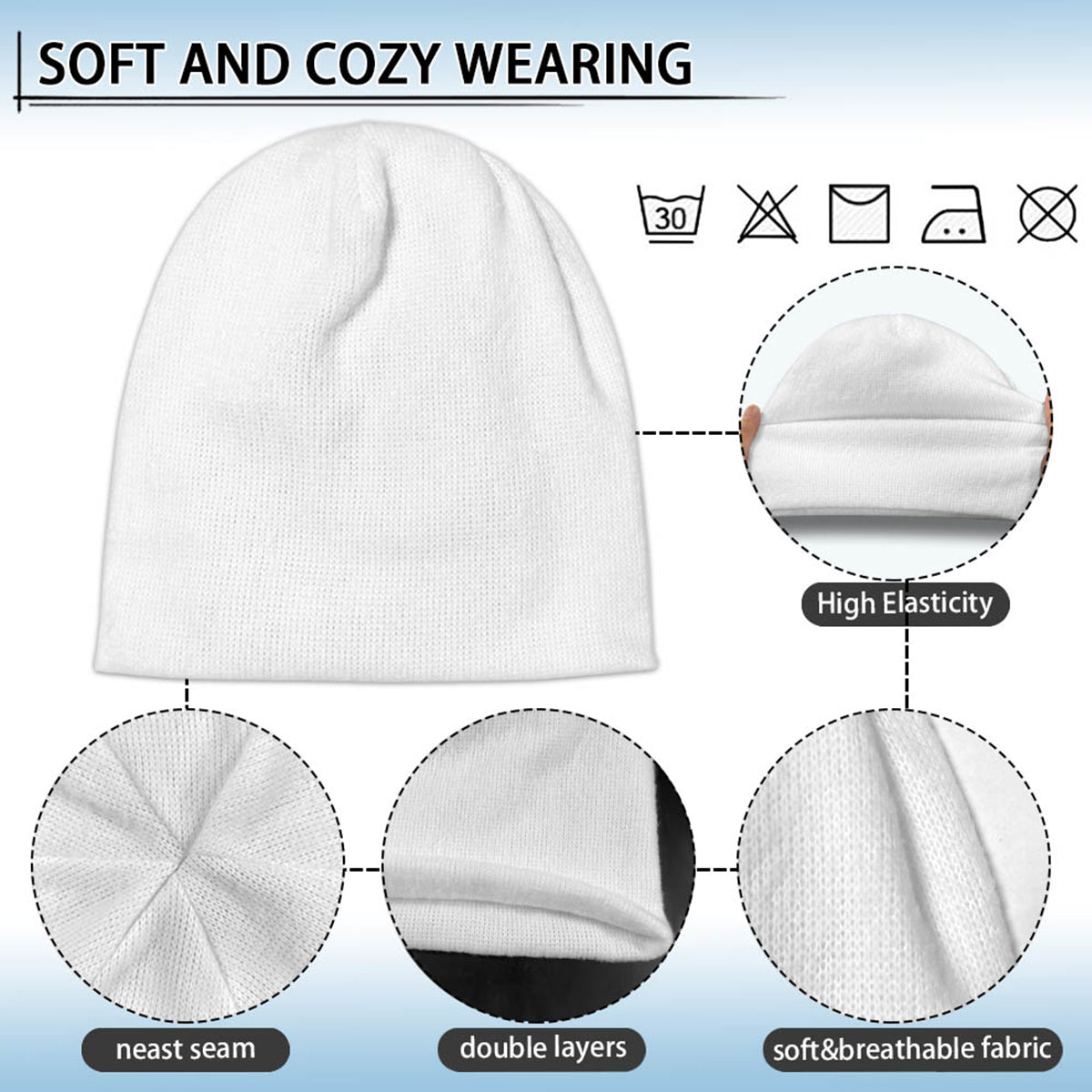 Angeln – Personalisiertes Angel-Strickmützen- und Schal-Set