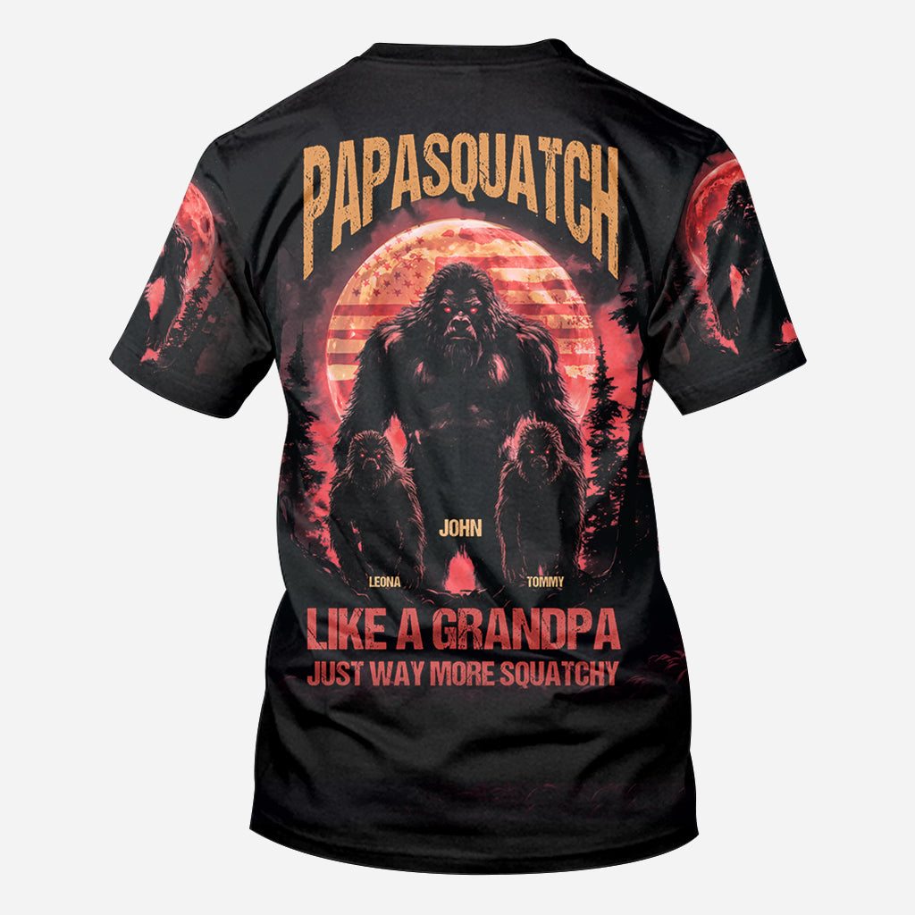Papasquatch - Personalized Father All Over Shirt
