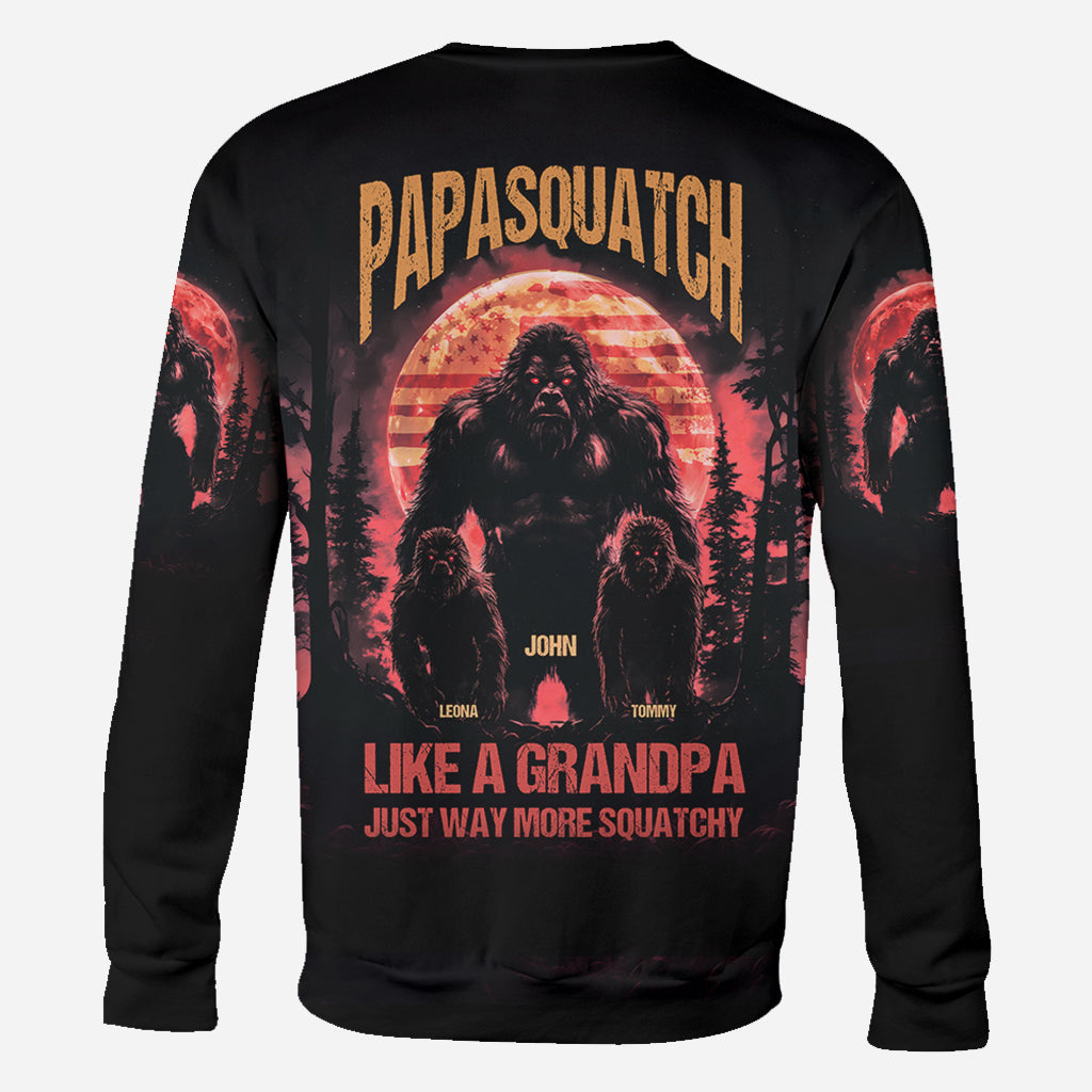 Papasquatch - Personalized Father All Over Shirt