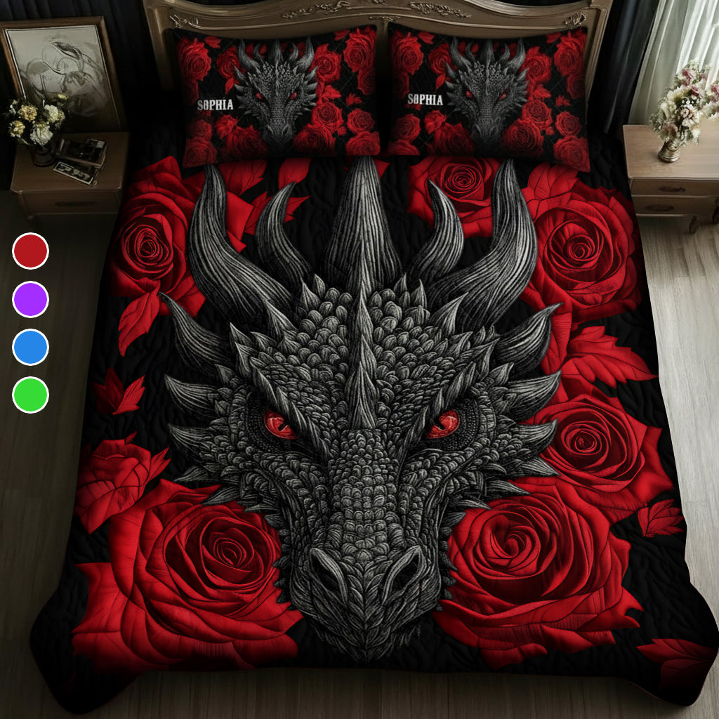 Love Dragons - Personalized Dragon Quilt Set