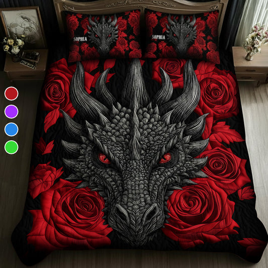 Liebe Drachen – Personalisiertes Drachen-Bettwäscheset