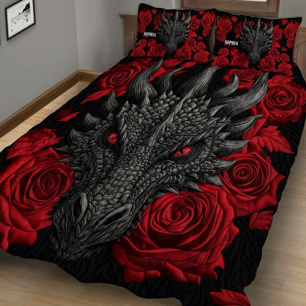Love Dragons - Personalized Dragon Quilt Set