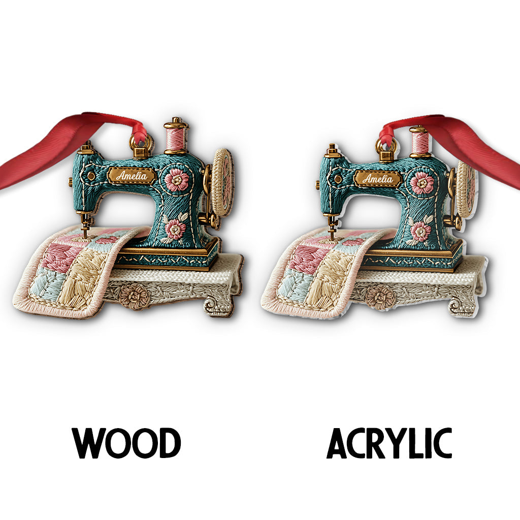 Vintage-Nähmaschine – personalisierter Nähschmuck