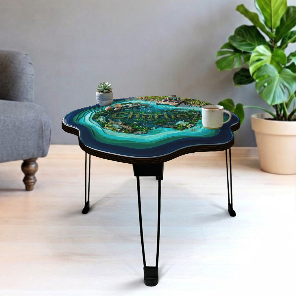 Love Fishing - Personalized Fishing Table Custom Shape