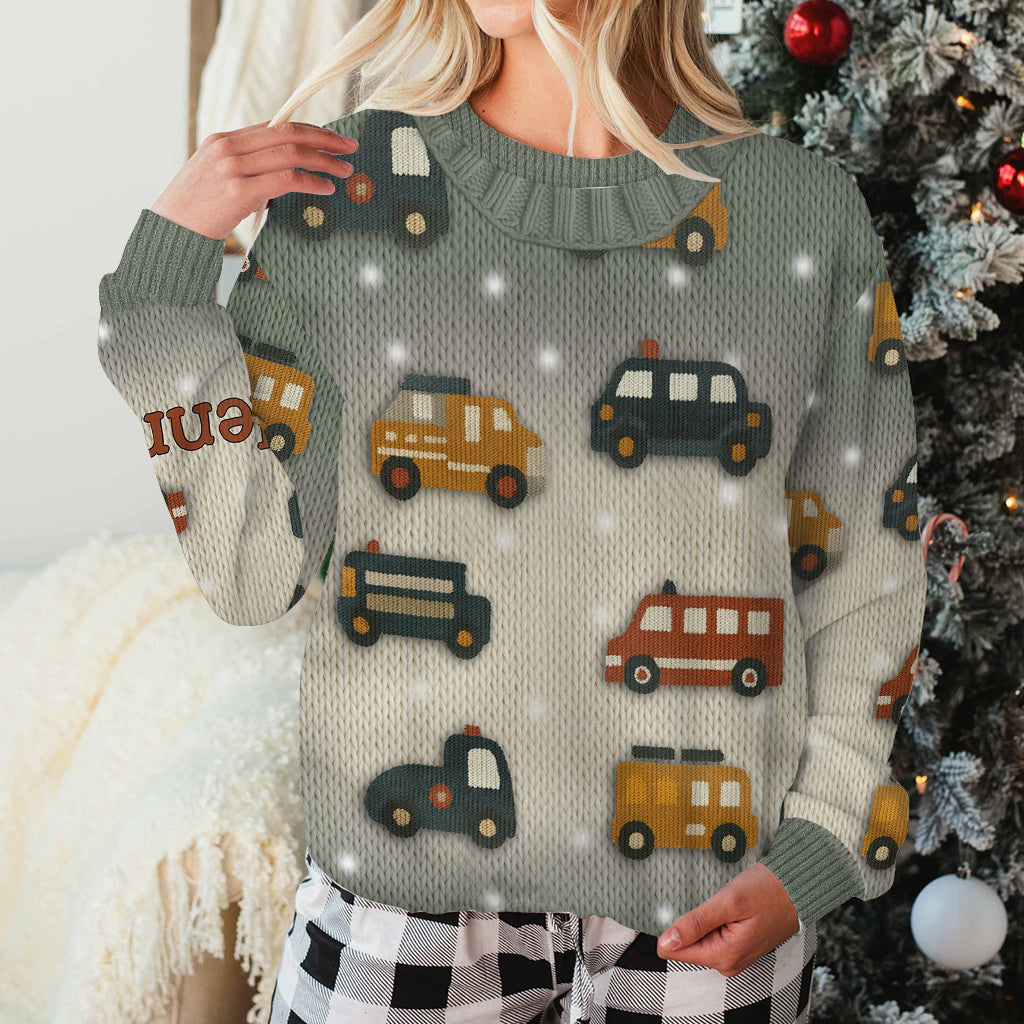 „Love Cars“-Pullover – personalisierter Kinderpullover