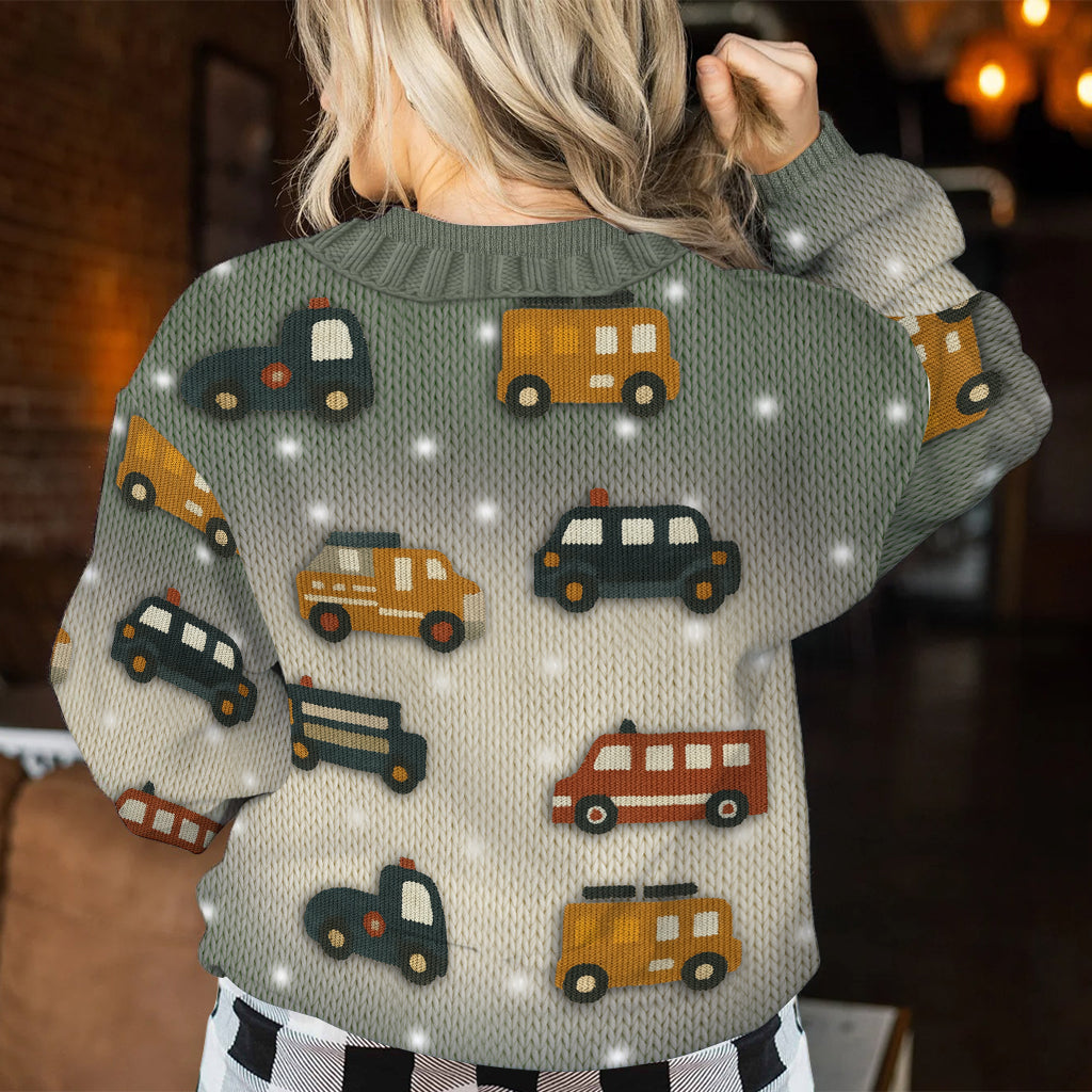„Love Cars“-Pullover – personalisierter Kinderpullover