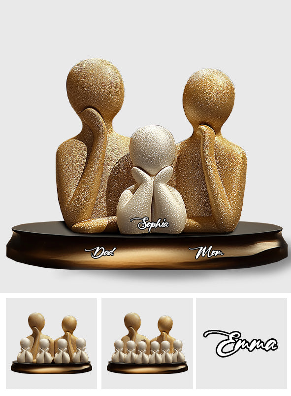 Family Forever - Personalized Family Custom Shaped Acrylic Plaque