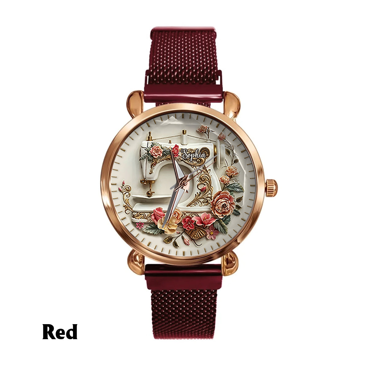 Beautiful Sewing Machine - Personalized Sewing Women Hand Watch
