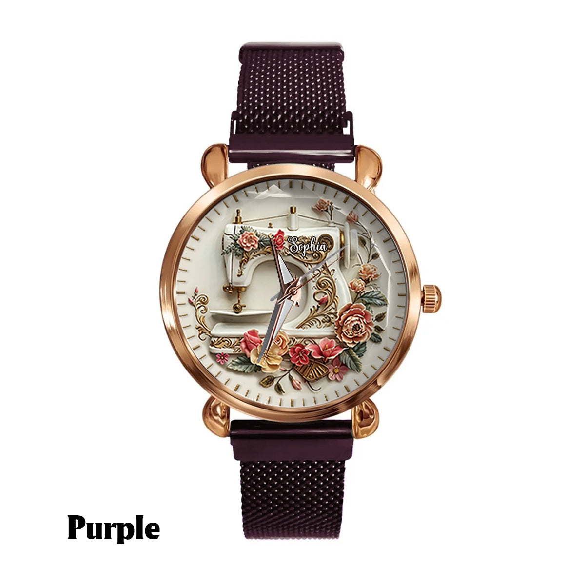 Beautiful Sewing Machine - Personalized Sewing Women Hand Watch