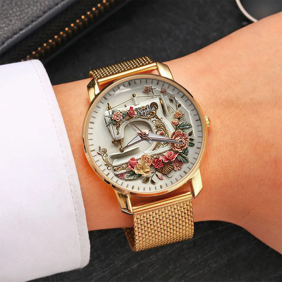 Beautiful Sewing Machine - Personalized Sewing Women Hand Watch