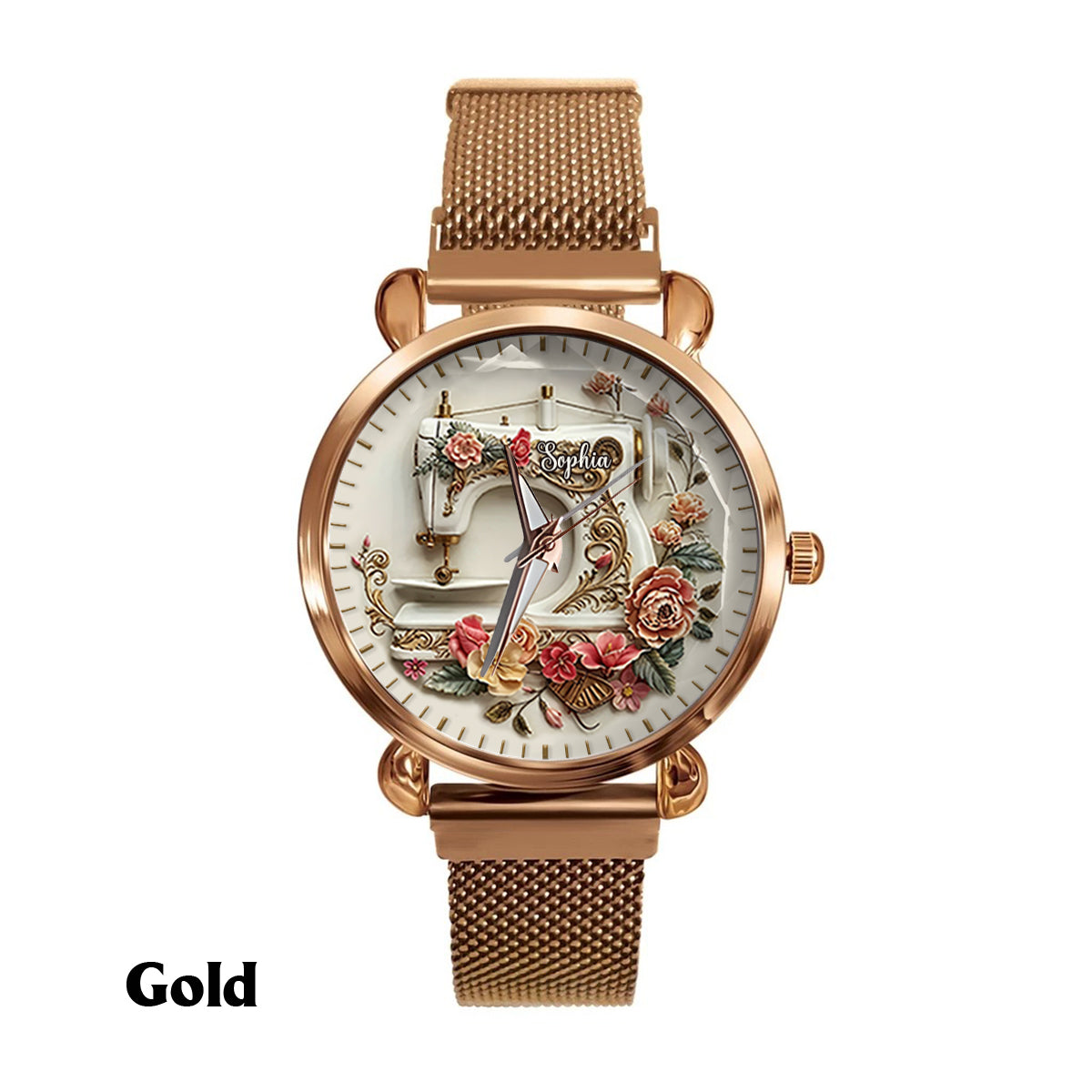 Beautiful Sewing Machine - Personalized Sewing Women Hand Watch